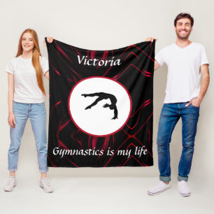 Cobertor De Velo A ginástica é a minha vida - Tumble de ginastas pe