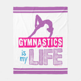 Cobertor De Velo A ginástica é minha vida