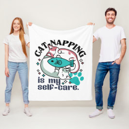 Cobertor De Velo A Guarda-Gato É A Minha Autoassistência: Gatos Com