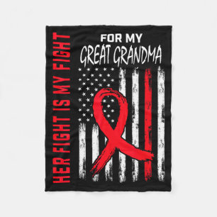 Cobertor De Velo A Luta Dela É Minha Luta Grande Avó Doença Cardíac