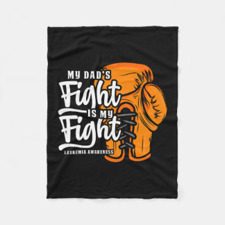 Cobertor De Velo A Luta Do pai É A Minha Luta. Boxer Leukemia Awa
