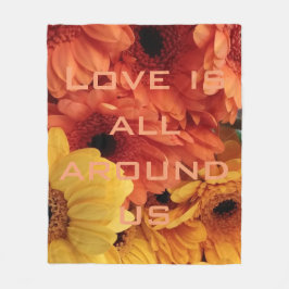 Cobertor De Velo A margarida do Gerbera do amarelo alaranjado