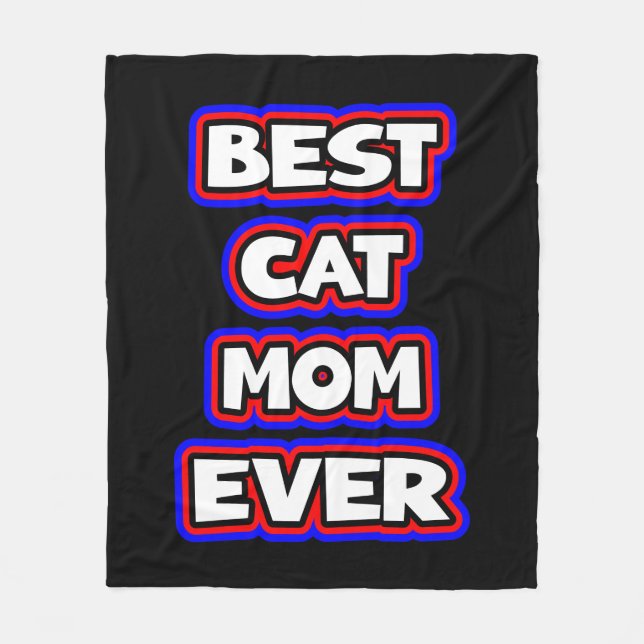 Cobertor De Velo A Melhor Gato Mãe De Típica (Frente)