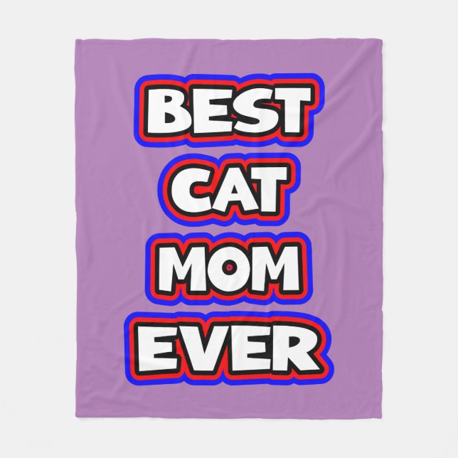 Cobertor De Velo A Melhor Gato Mãe De Típica (Frente)