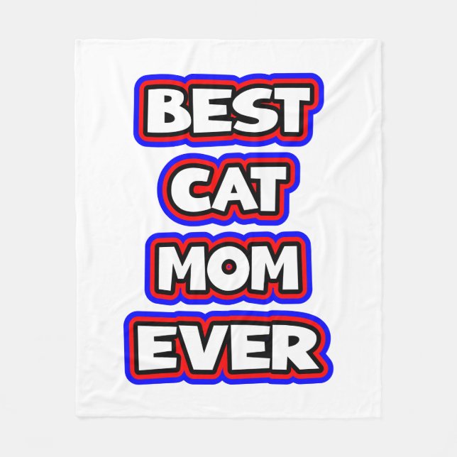 Cobertor De Velo A Melhor Gato Mãe De Típica (Frente)