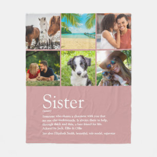 Cobertor De Velo A melhor irmã definição do mundo 6 Foto rosa-menin