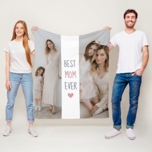 Cobertor De Velo A melhor mãe de sempre personalizada Flece Blanket
