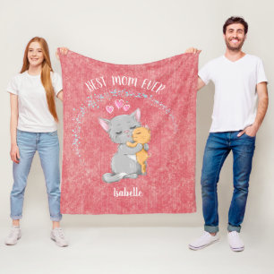 Cobertor De Velo A melhor mãe de todos os tempos, linda mãe de gato