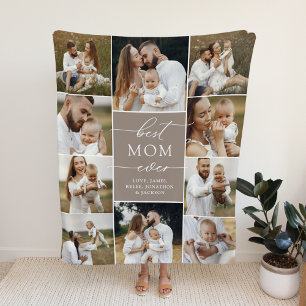 Cobertor De Velo A Melhor Mãe Personalizada De Folheto Personalizad