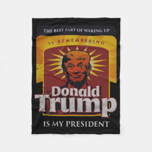 Cobertor De Velo A Melhor Parte Do Acordar É Lembrar Donald T