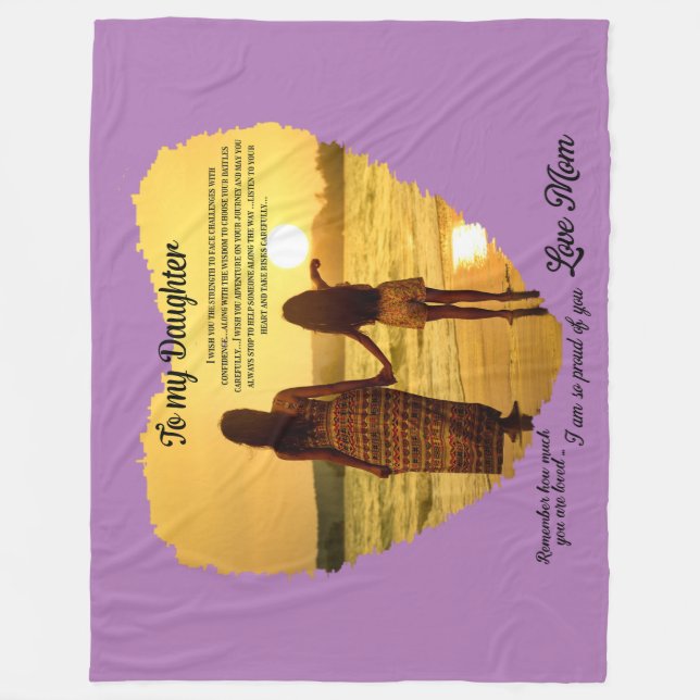 Cobertor De Velo À minha filha (Frente)