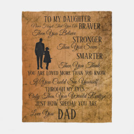 Cobertor De Velo À Minha Filha Do PAI