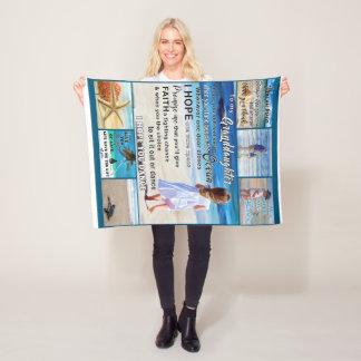 Cobertor De Velo À Minha neta Praia E Mar Minha Luz Do Sol