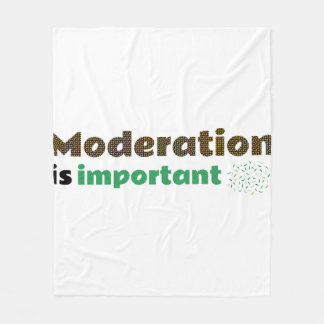 Cobertor De Velo A moderação é importante.