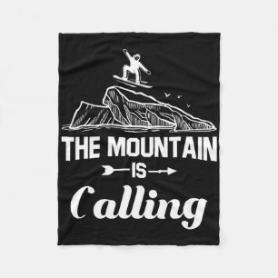 Cobertor De Velo A Montanha Chama-Se Snowboarder Snowboard Gift