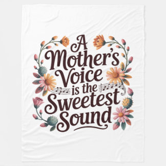Cobertor De Velo A Mother's Voice Is The Sweetest Sound