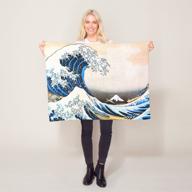 Cobertor De Velo A onda do Excelente de Kanagawa, Hokusai (In Situ)