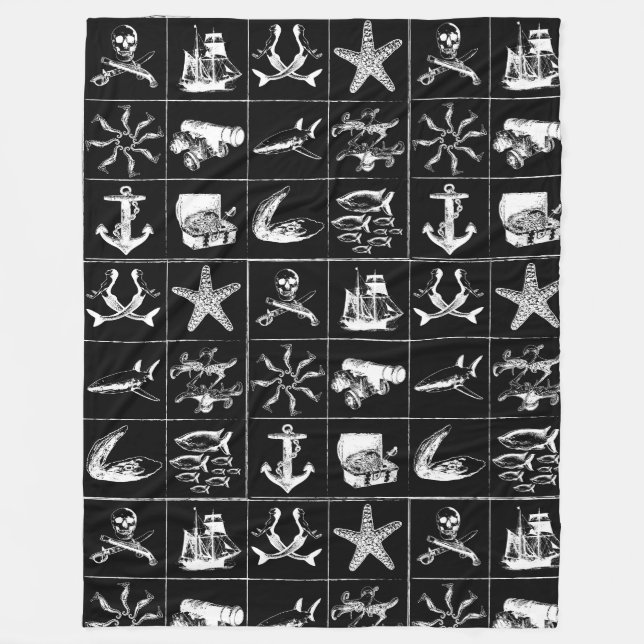 Cobertor De Velo A Pirata Life Blanket_4 (Frente)