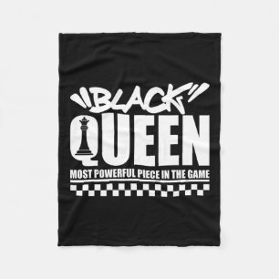 Cobertor De Velo A Rainha Negra Mais Poderosa Xadrez Afro-Americano
