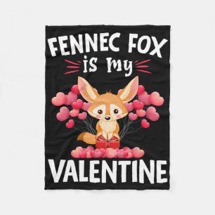 Cobertor De Velo A Raposa Fennec é meu namorado Feliz Dia dos Namor