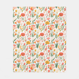 Cobertor De Velo A seamless pattern of spring flowers