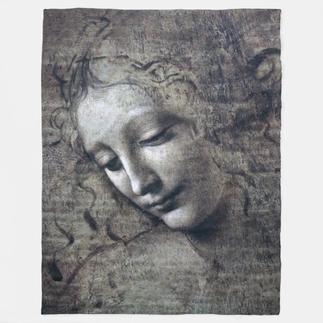 Cobertor De Velo A Senhora com Cabelo Descascado, Leonardo da Vinci (Frente)
