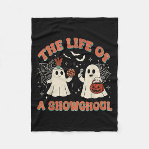 Cobertor De Velo A Vida De Um Showghoul Retro Halloween Mostra Fant