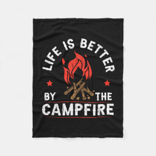 Cobertor De Velo A vida dos homens é melhor pelo camping ao redor d