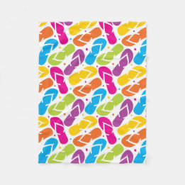 Cobertor De Velo A vida é melhor no teste padrão dos chinelos