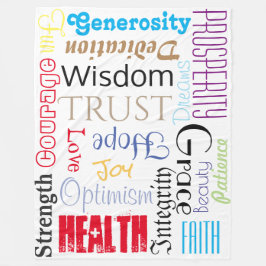 Cobertor De Velo A vida maravilhosa deseja a bebê o velo feito sob