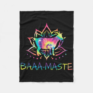 Cobertor De Velo Aa Maste Tie Dye Cabra Yoga Lotus Mandala Humor