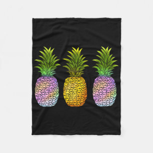 Cobertor De Velo Abacaxi Aloha Havaí Fruta Havaiana Verão Férias