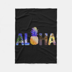 Cobertor De Velo Abacaxi Aloha Hawaii Luau no Havaí - Custo