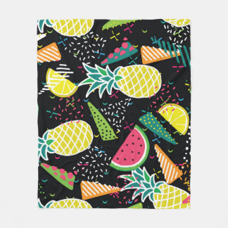 Cobertor De Velo Abacaxi de Melancia: Padrão Geométrico Sem Costura