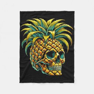 Cobertor De Velo Abacaxi-do-crânio Pulles Aloha Beaches Hawaii