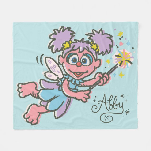 Cobertor De Velo Abby Cadabby Voadora (Frente (Horizontal))