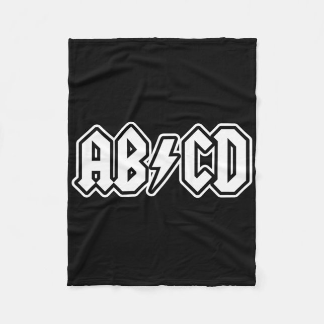 Cobertor De Velo Abcd Diversão De Volta Para Estudante De Professor (Frente)