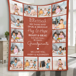 Cobertor De Velo Abençoados Avós Personalizados Terracotta 14 Image