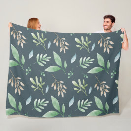 Cobertor De Velo Aberto - Folhagem com Várias Coloridas