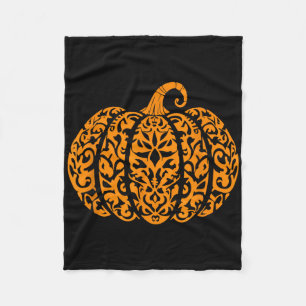 Cobertor De Velo Abóbora de Halloween Engraçada Abóbora de Ação de