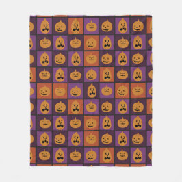 Cobertor De Velo Abóboras de Halloween
