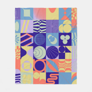 Cobertor De Velo Abstract geometric pattern made with simple shapes