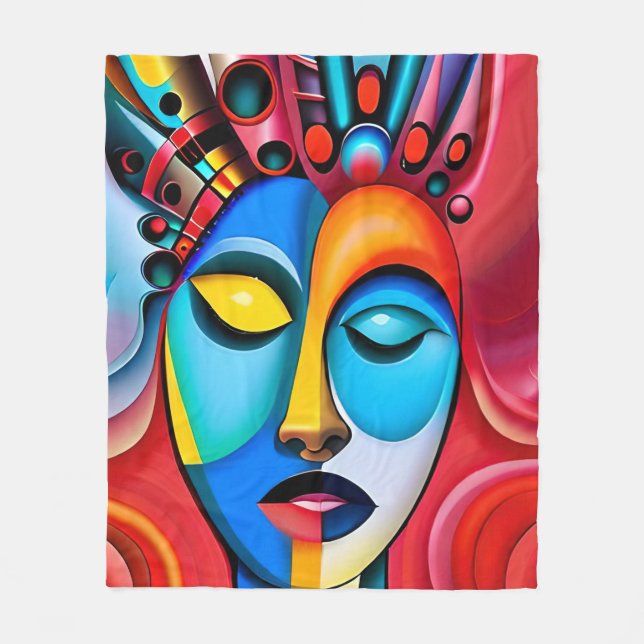 Cobertor De Velo Abstrato (Frente)