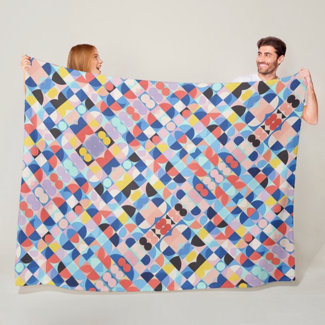 Cobertor De Velo Abstrato Bauhaus Arte Geométrica (In Situ)
