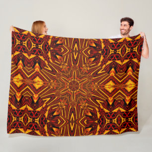 Cobertor De Velo Abstrato Bohemian Cymbidium Orchid Cozy