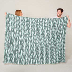 Cobertor De Velo Abstrato Cinza Chevron Verde Sage Branco Chic