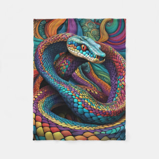 COBERTOR DE VELO ABSTRATO COBRA BLANKET