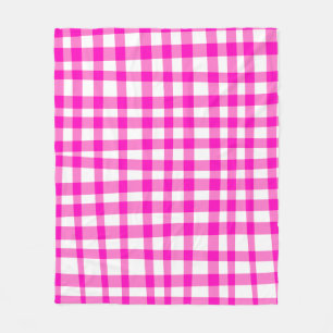 Cobertor De Velo Abstrato Cottagecore Picnic Xadrez Padrão a rosa