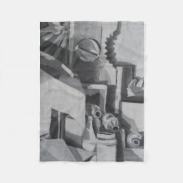 Cobertor De Velo Abstrato das Cinzas