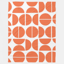 Abstrato de Círculo Laranja Moderno do Século Médi